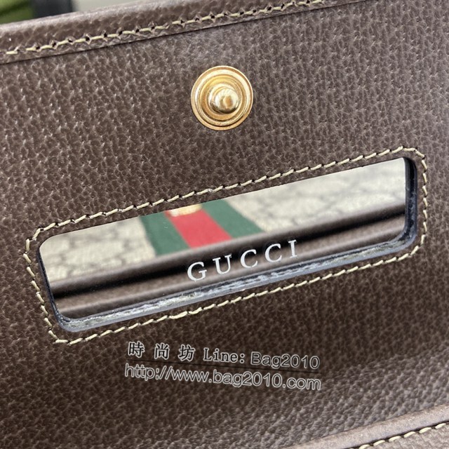Gucci專櫃古馳最新款Ophidia系列斜挎鏈條包 jh2289型號：546592